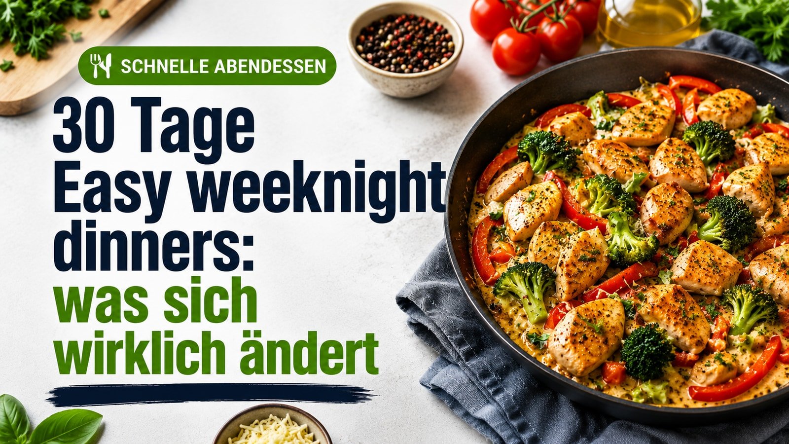 30 Tage Easy weeknight dinners: was sich wirklich ändert