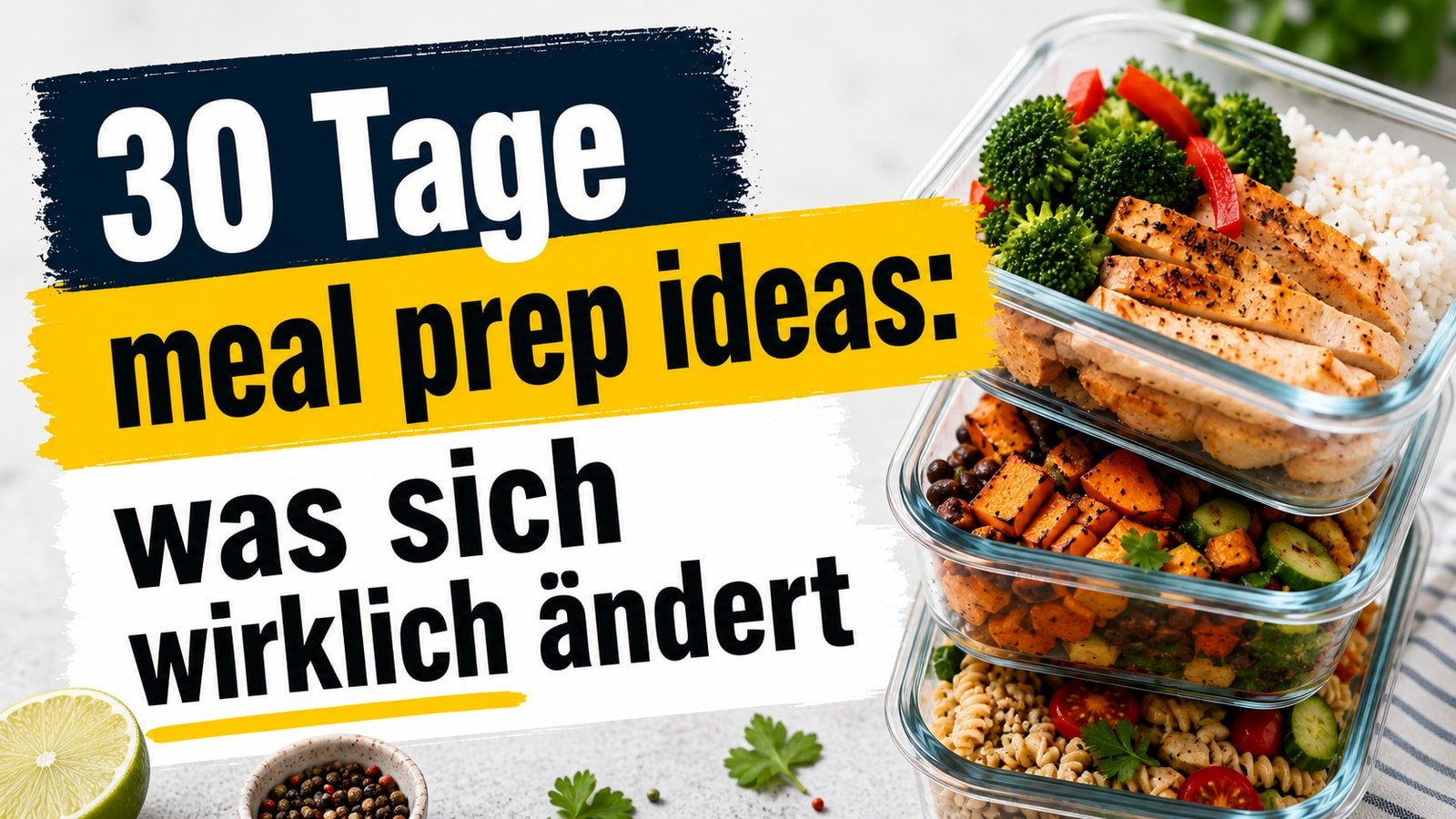 30 Tage meal prep ideas: was sich wirklich ändert