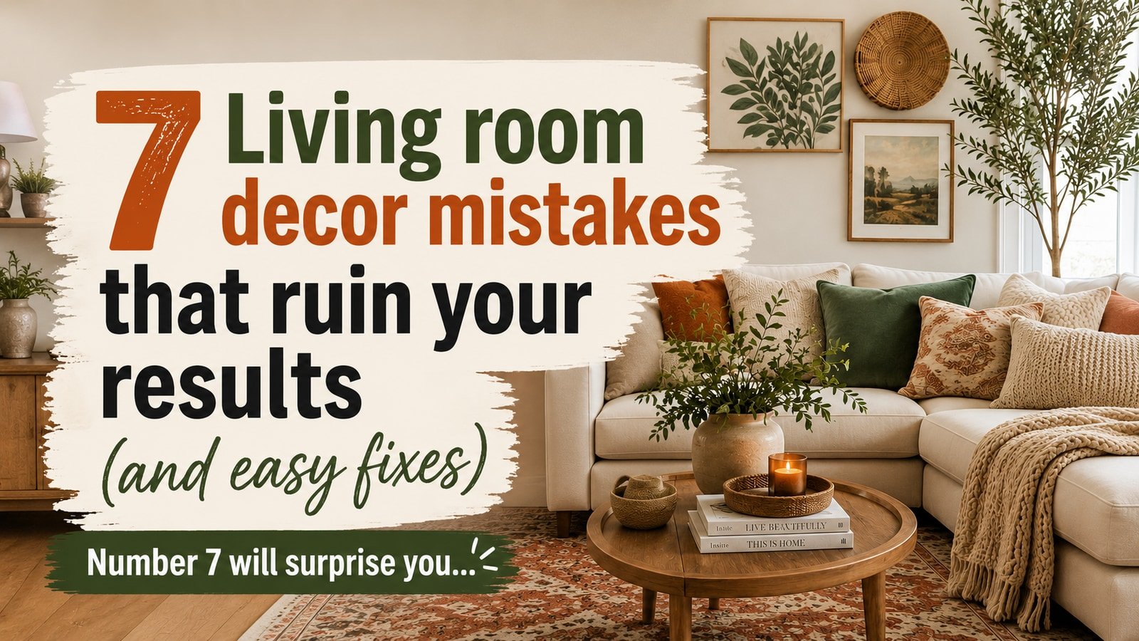 7 Living room decor mistakes that ruin your results (and easy fixes)
