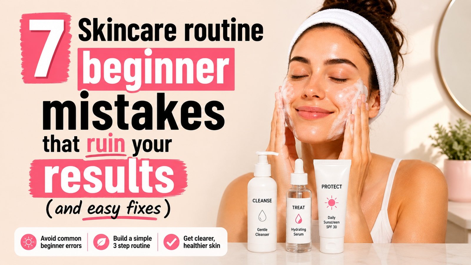 7 Skincare routine beginner mistakes that ruin your results (and easy fixes)