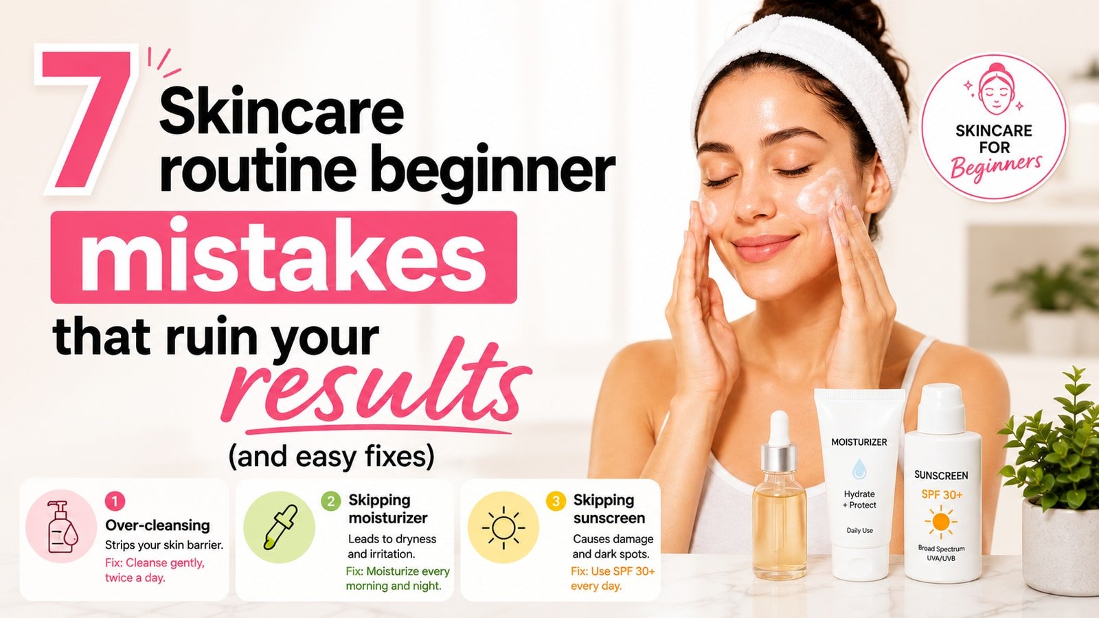 7 Skincare routine beginner mistakes that ruin your results (and easy fixes)