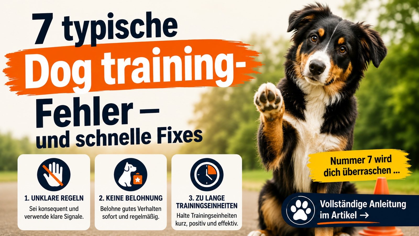 7 typische Dog training-Fehler — und schnelle Fixes