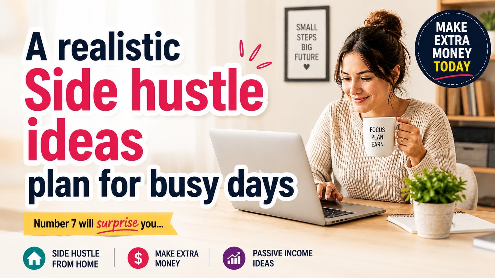 A realistic Side hustle ideas plan for busy days