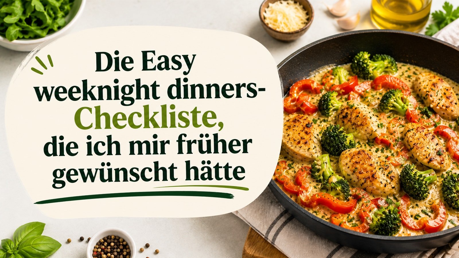 Die Easy weeknight dinners-Checkliste, die ich mir früher gewünscht hätte