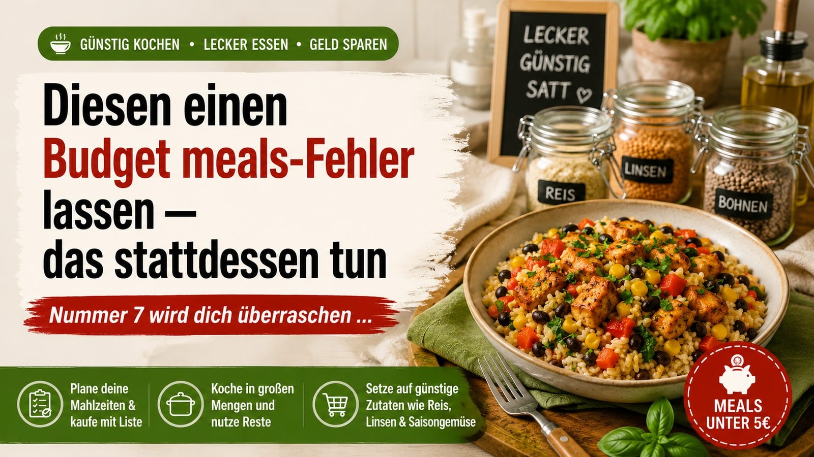 Diesen einen Budget meals-Fehler lassen — das stattdessen tun