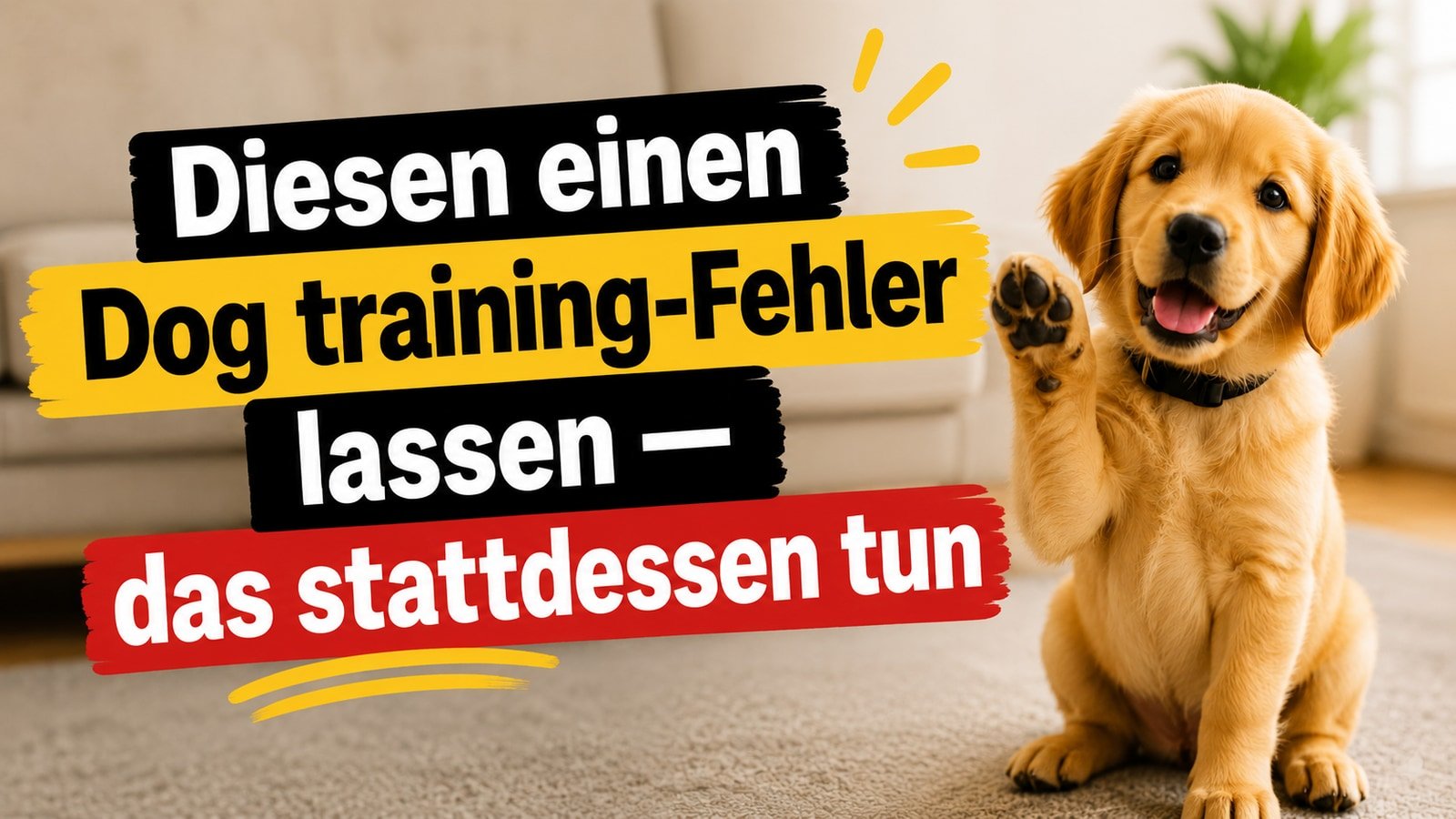 Diesen einen Dog training-Fehler lassen — das stattdessen tun