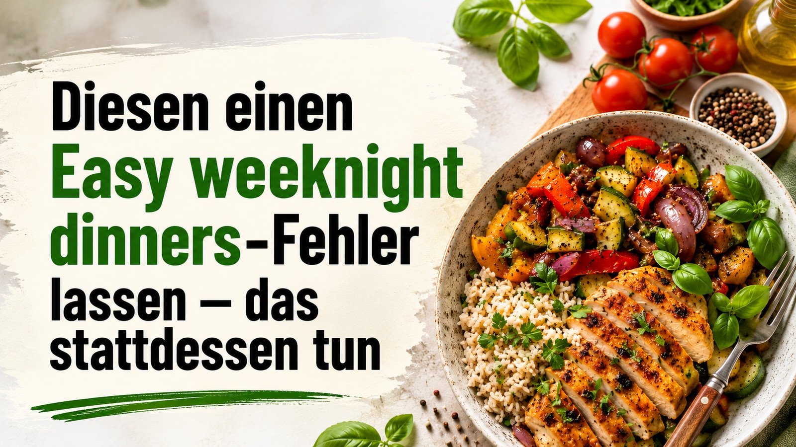 Diesen einen Easy weeknight dinners-Fehler lassen — das stattdessen tun