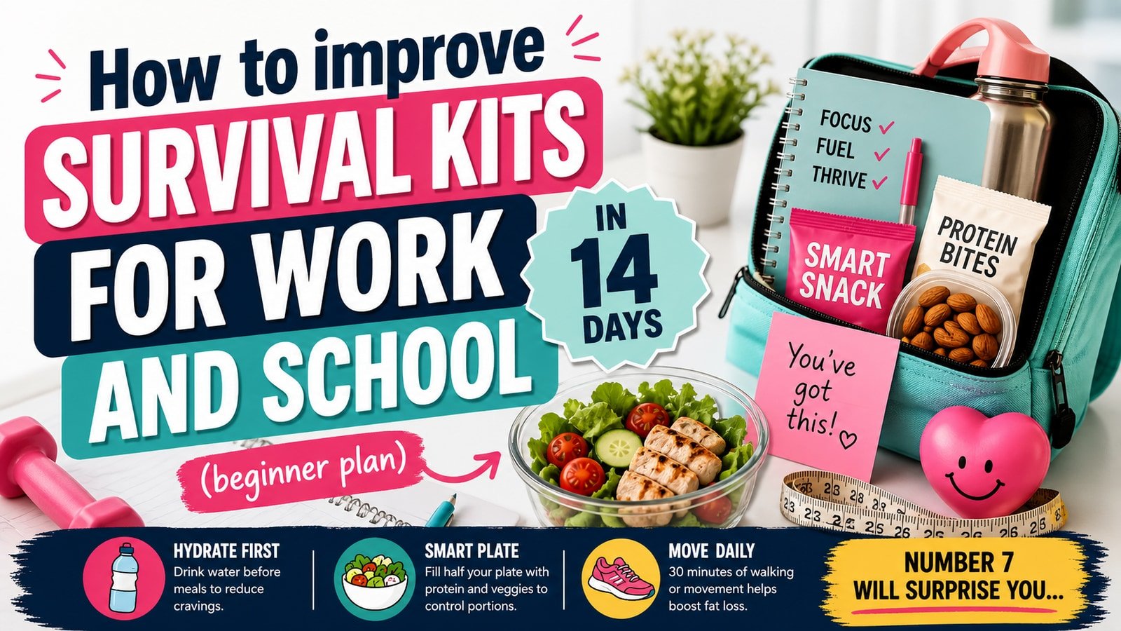 How to improve Survival Kits for Work and School in 14 days (beginner plan)