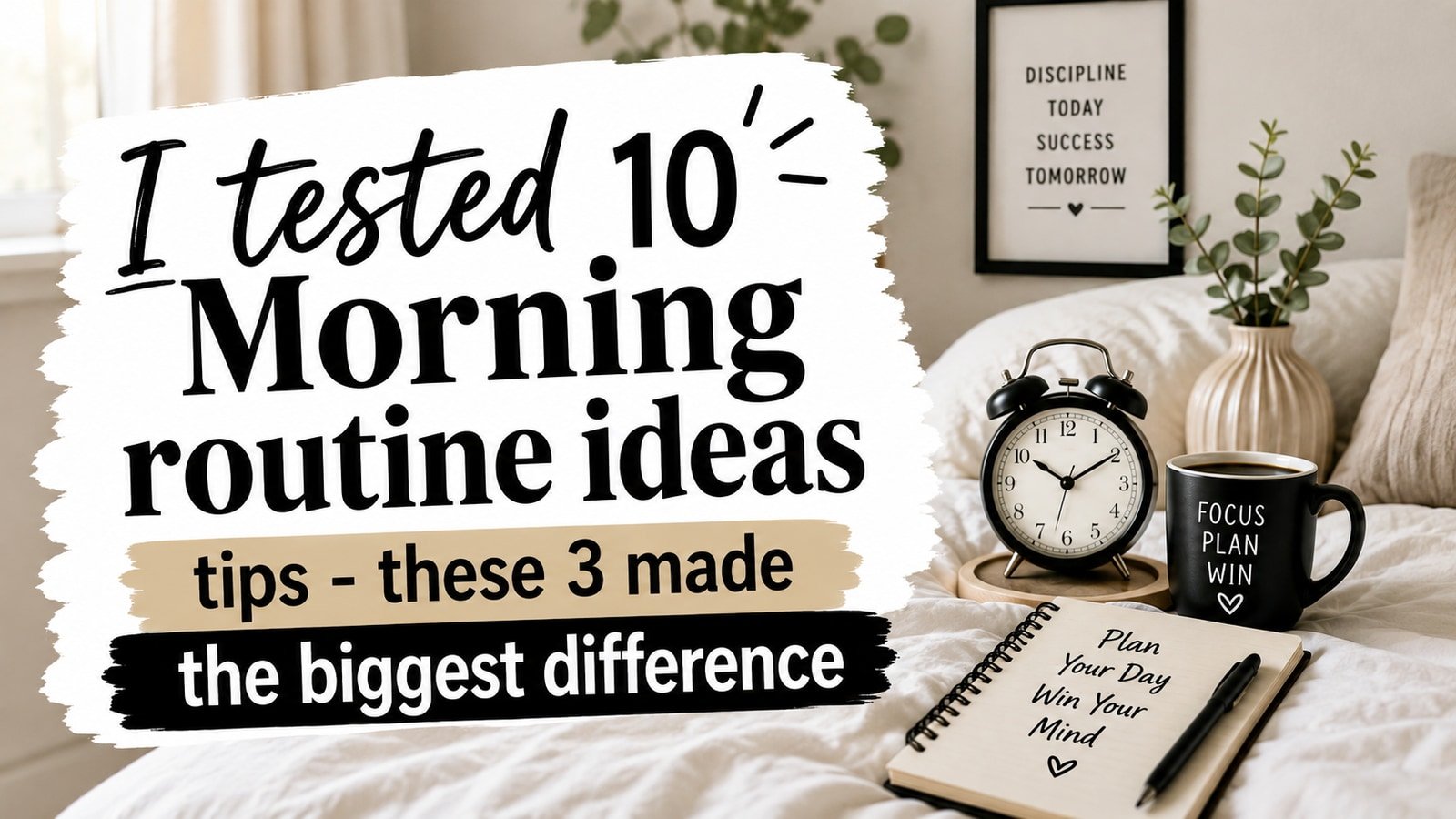 I tested 10 Morning routine ideas tips - these 3 made the biggest difference