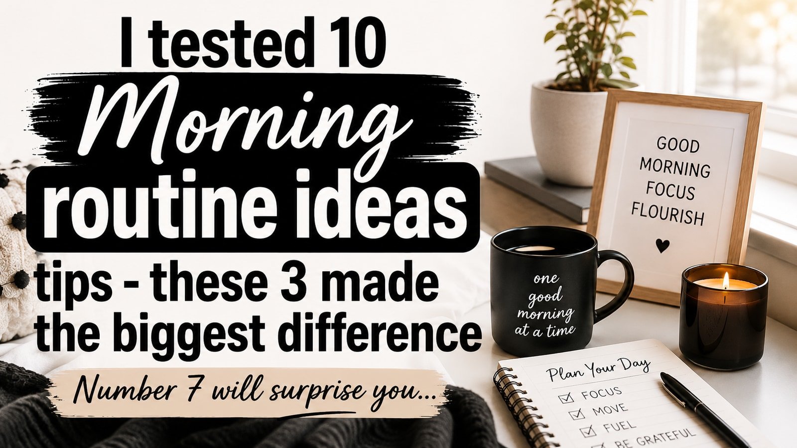 I tested 10 Morning routine ideas tips - these 3 made the biggest difference