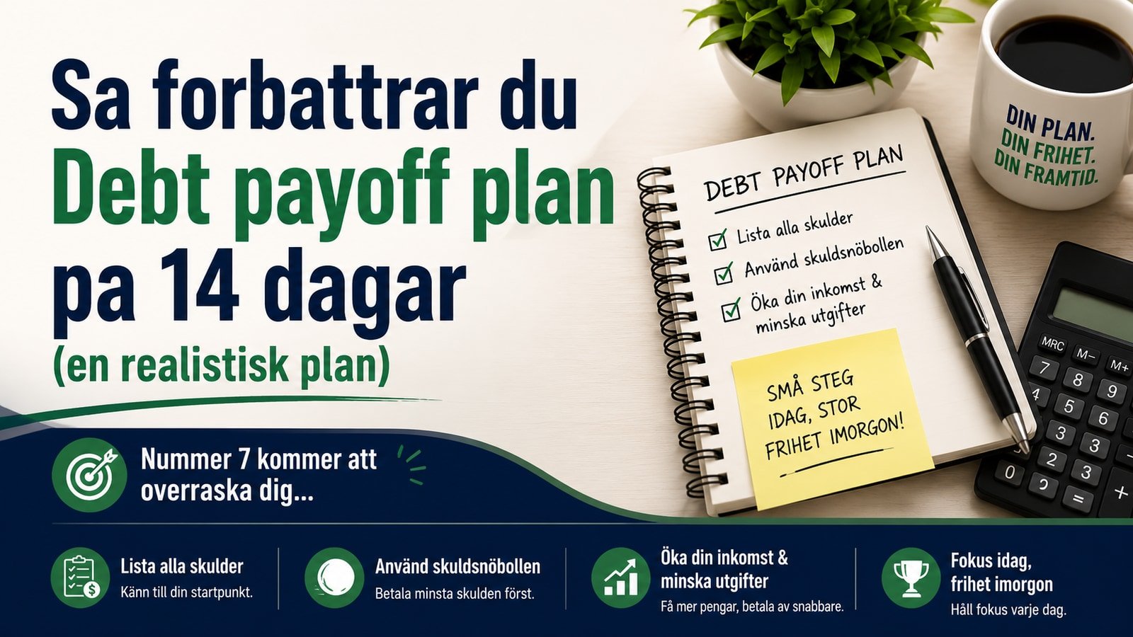 Sa forbattrar du Debt payoff plan pa 14 dagar (en realistisk plan)