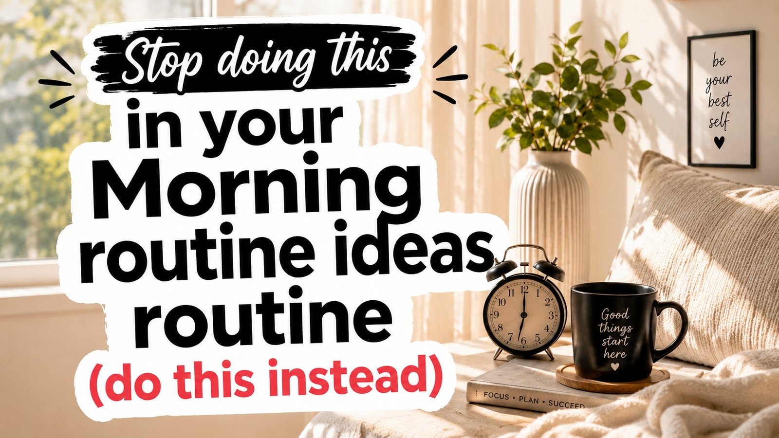 Stop doing this in your Morning routine ideas routine (do this instead)