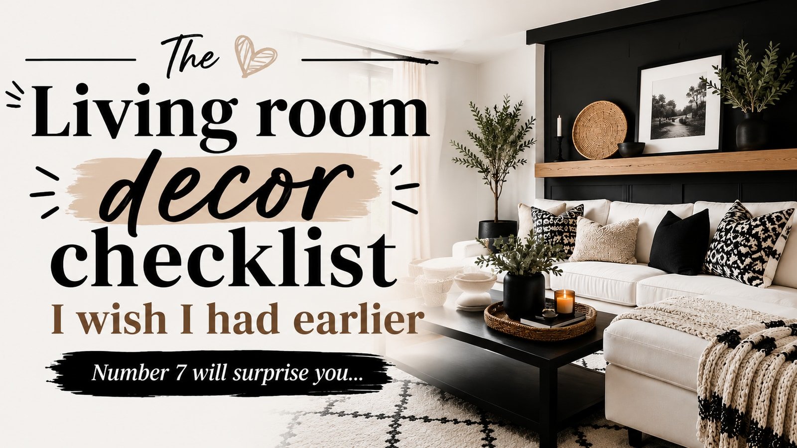 The Living room decor checklist I wish I had earlier