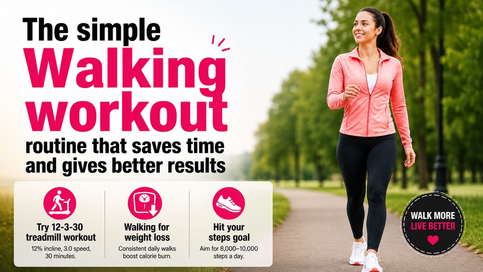 The simple Walking workout routine that saves time and gives better results