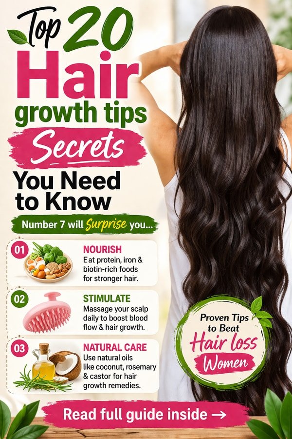 Top 20 Hair growth tips Secrets You Need to Know