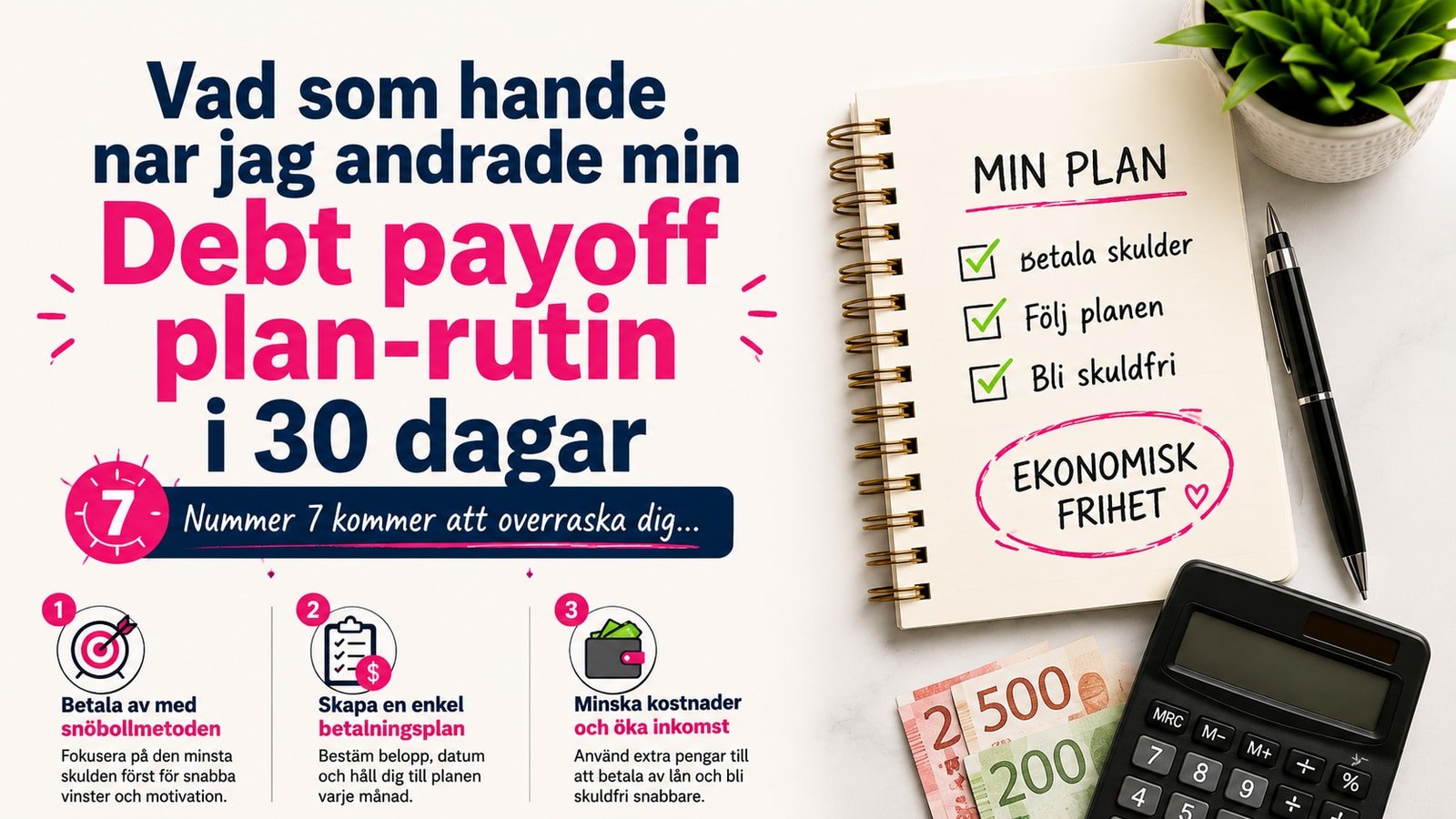 Vad som hande nar jag andrade min Debt payoff plan-rutin i 30 dagar