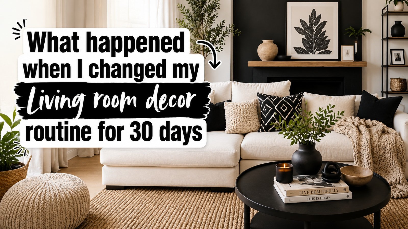 What happened when I changed my Living room decor routine for 30 days