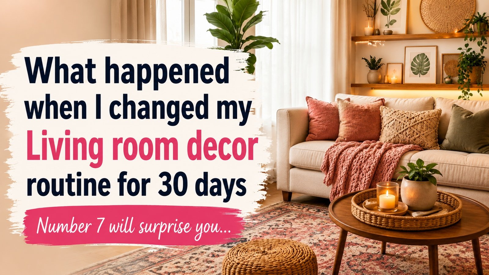 What happened when I changed my Living room decor routine for 30 days