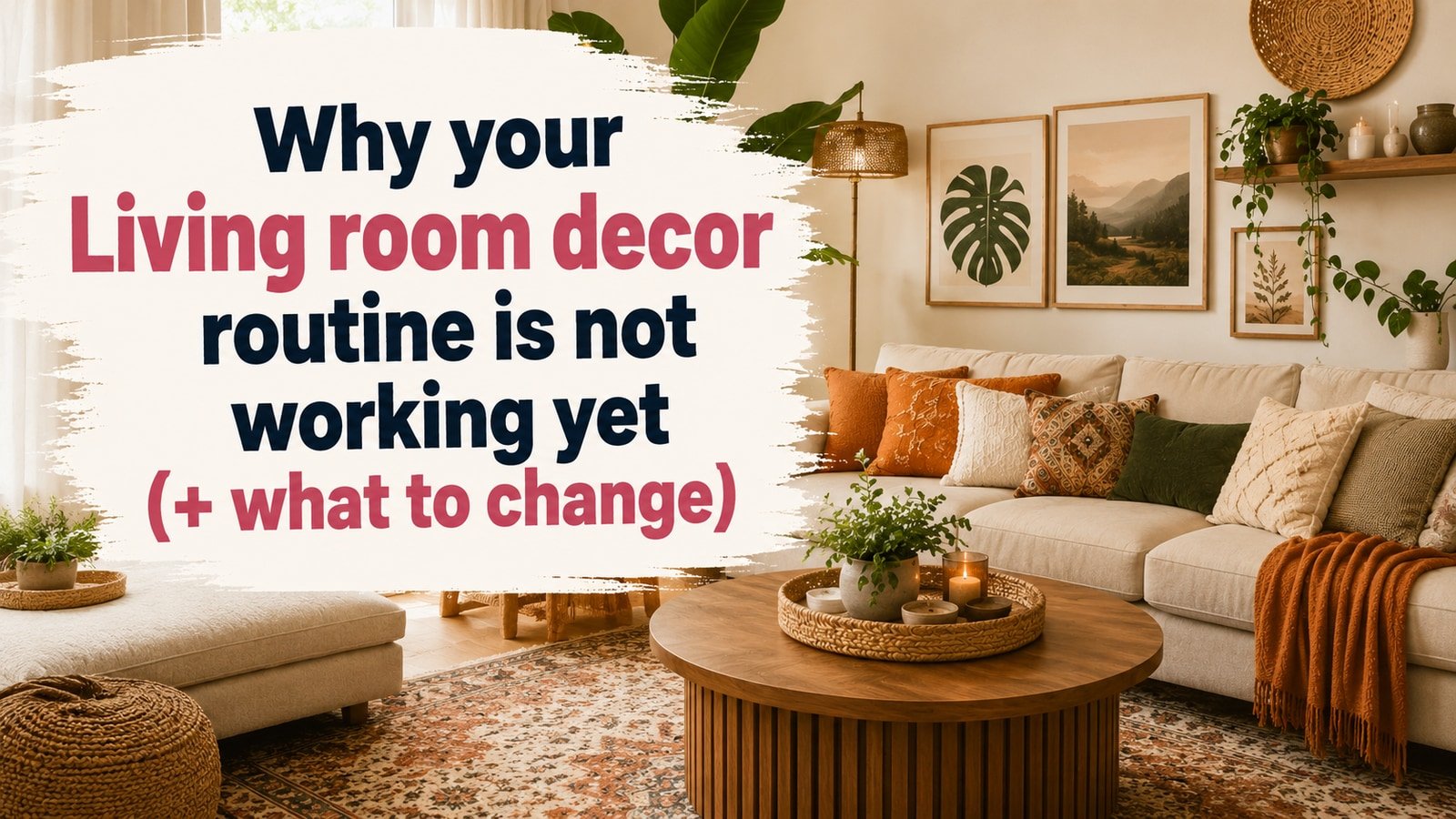 Why your Living room decor routine is not working yet (+ what to change)