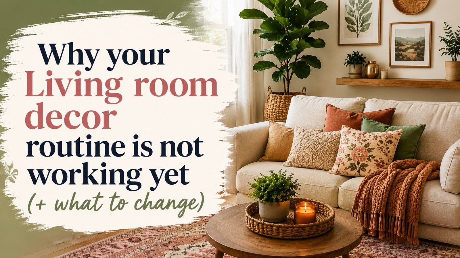 Why your Living room decor routine is not working yet (+ what to change)