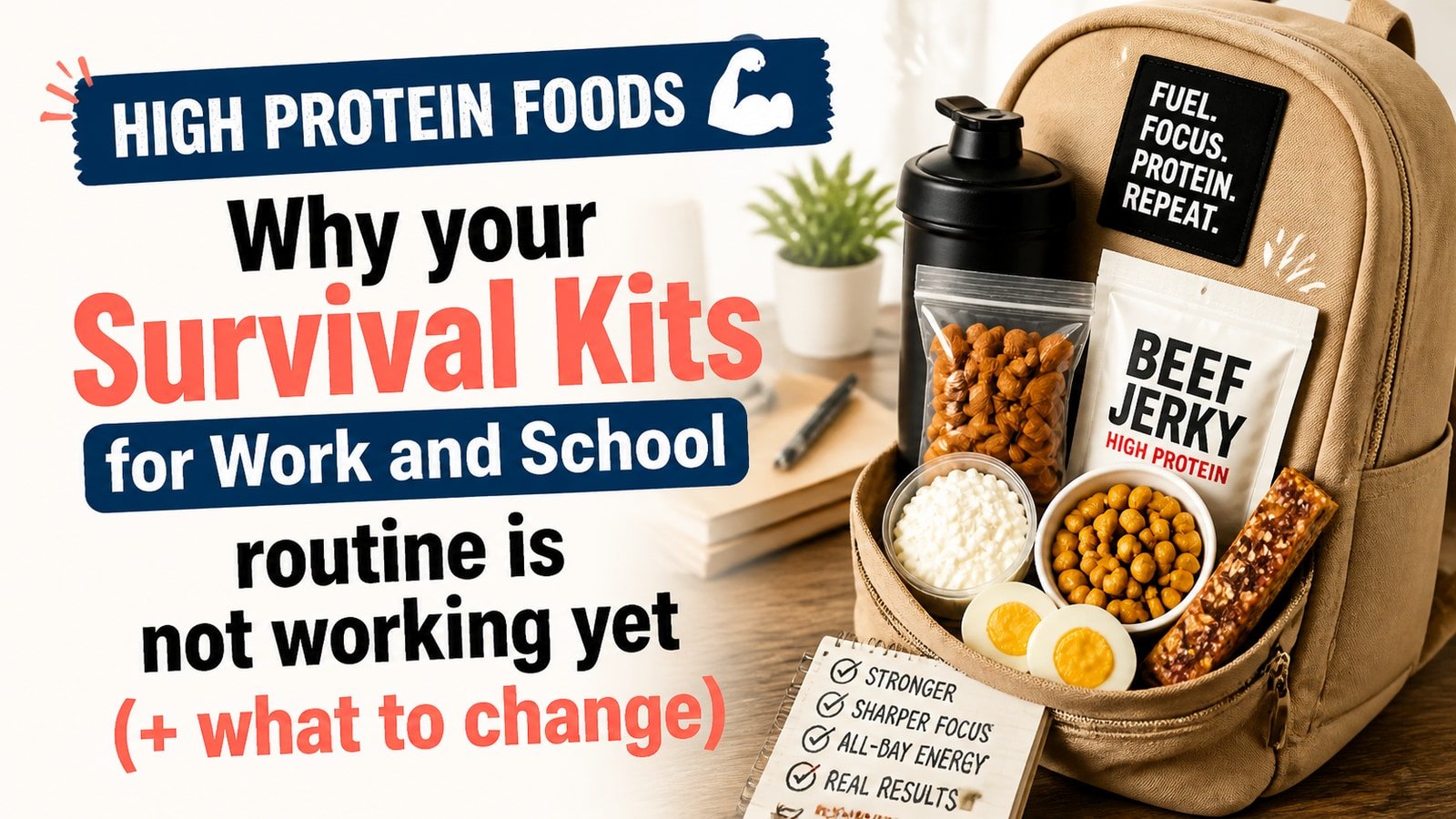 Why your Survival Kits for Work and School routine is not working yet (+ what to change)